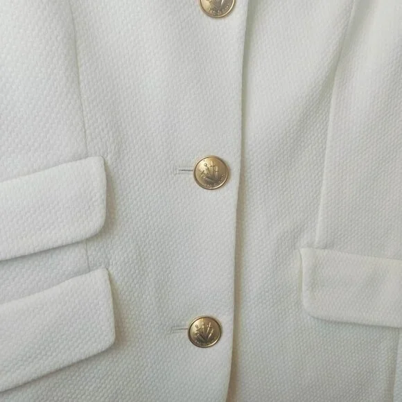 NWT rag & bone Slade Textured Knit Blazer Jacket Off White retro - Picture 10 of 10